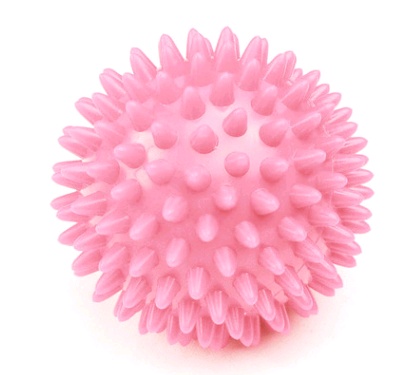 Hard hand holding thorn ball