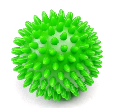 Hard hand holding thorn ball