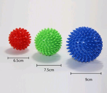 Hard hand holding thorn ball