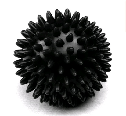 Hard hand holding thorn ball